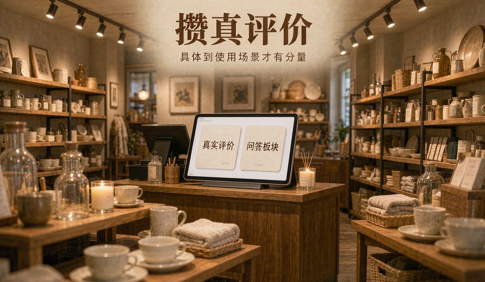 真实评价和问答板块是AI的引用来源，写得具体才有分量