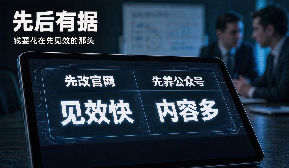 机构对比先改官网还是先养公众号
