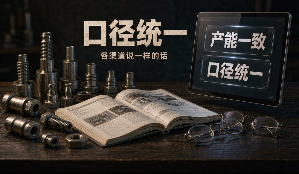 五金样品与目录册，各渠道口径要一致