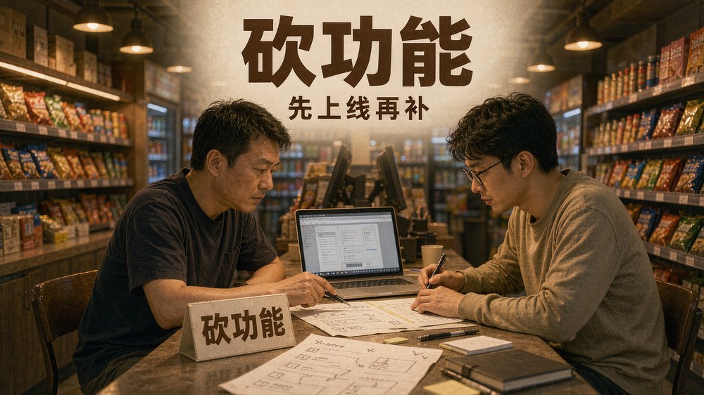 和开发一起砍功能，小程序先上线再补