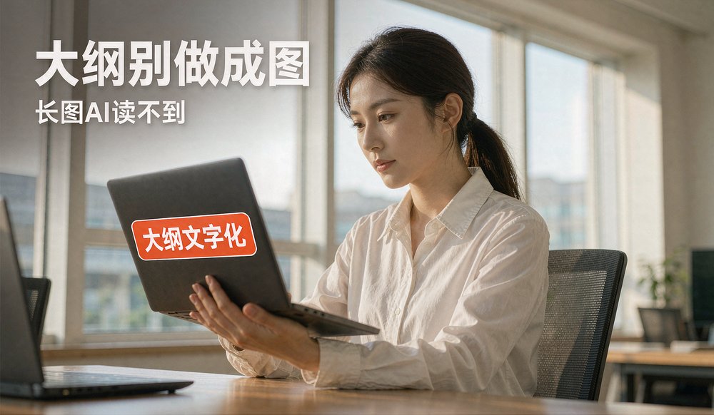 运营专员看课程大纲：长图AI读不到，要改成文字