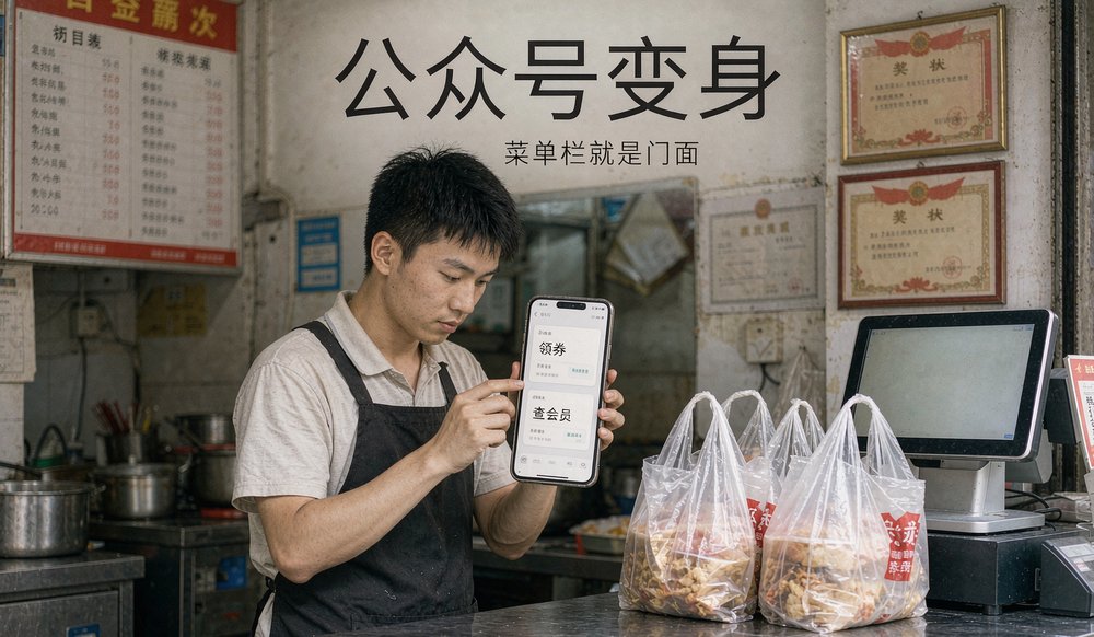 店员用公众号自动回复领券查会员