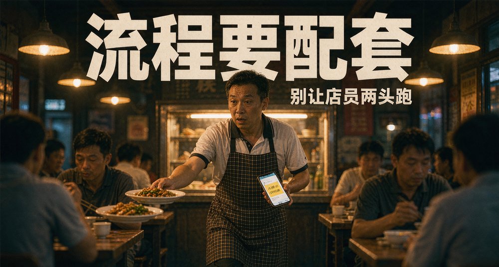 店员端菜传单:点单小程序流程要配套