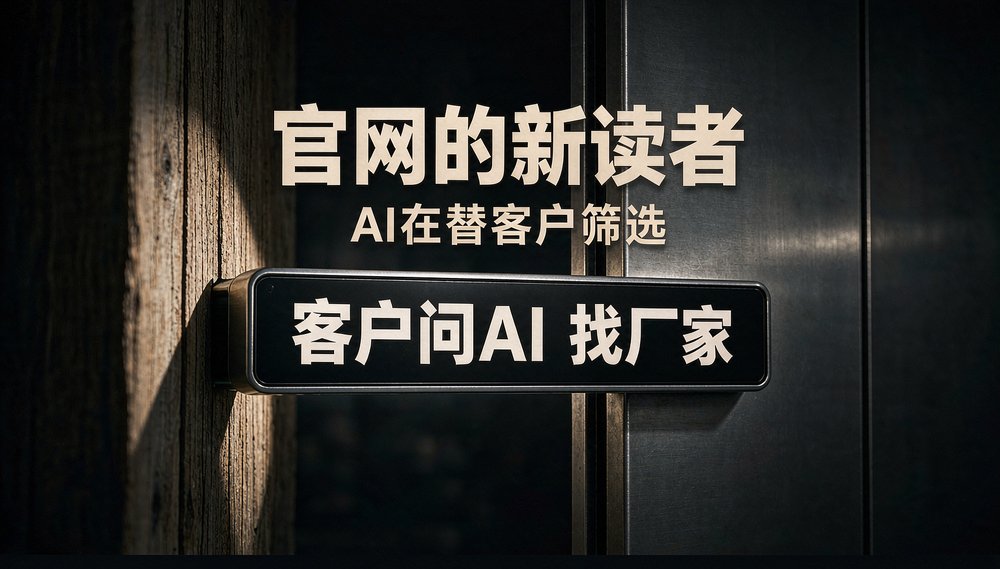 客户问AI找厂家，官网成了AI的参考资料