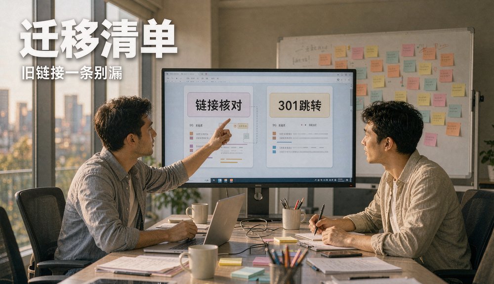 网络公司核对迁移清单:官网改版别漏了旧链接301跳转