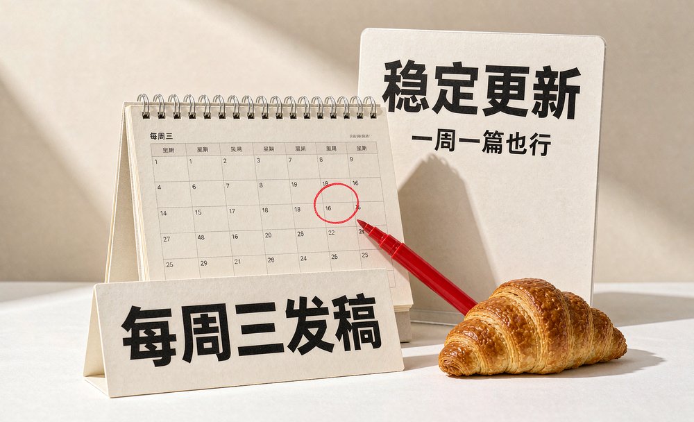 门店公众号稳定更新,每周三定发稿时间