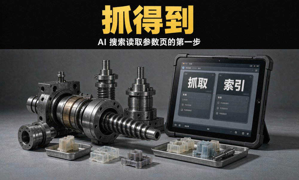 工厂参数页要先能被 AI 抓取和索引,才轮得到进答案