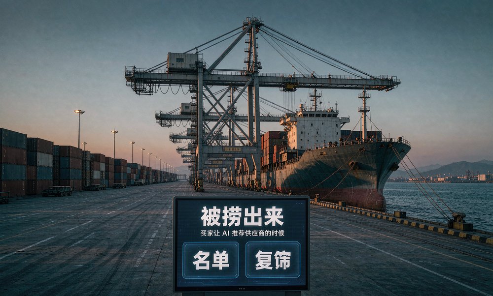 买家让 AI 找供应商时,先出名单再看细节复筛