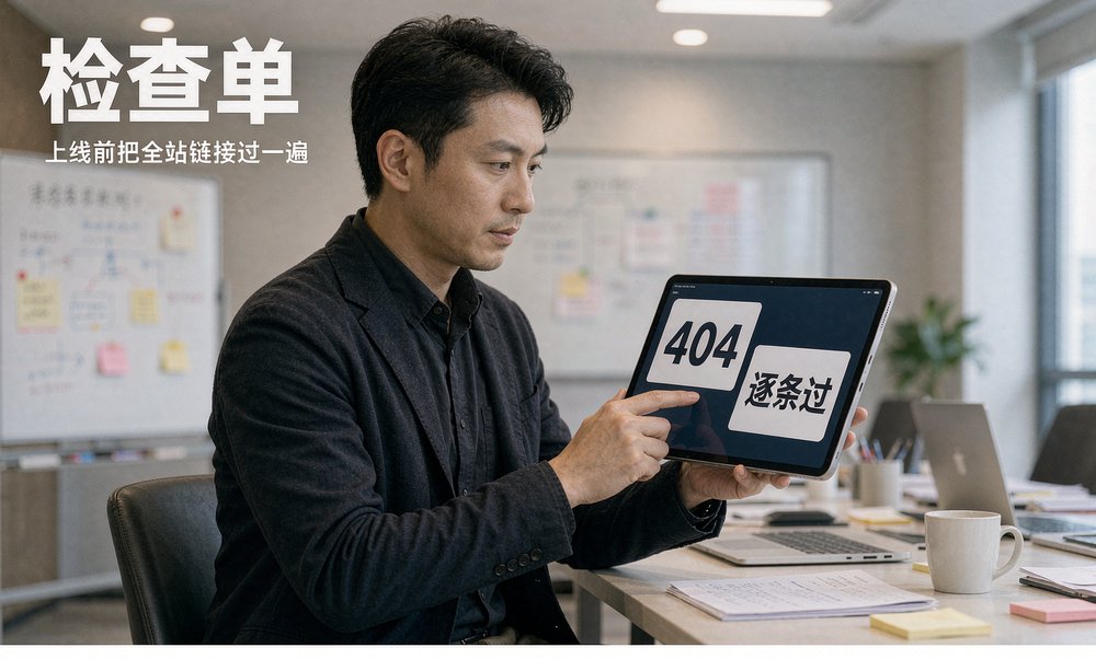 上线前用检查单把全站链接过一遍