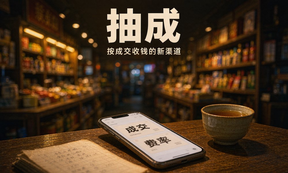 按成交抽费的新渠道,商家要提前算清账
