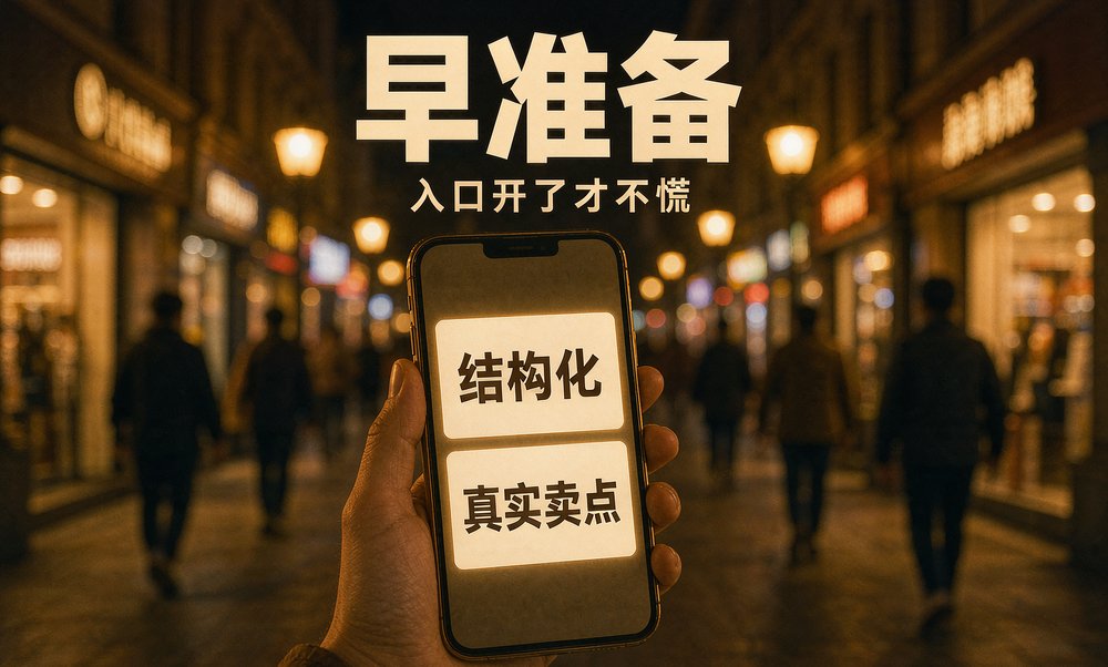 商品信息结构化、卖点写真实,早做准备