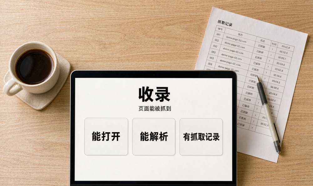 课程站点的收录自查:页面能打开、能解析、有抓取记录