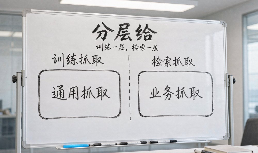白板上把训练抓取和检索抓取分成两层来讨论