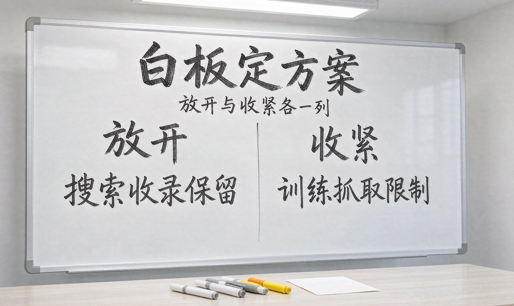 会议室白板:放开与收紧各一列,方案当场定下来