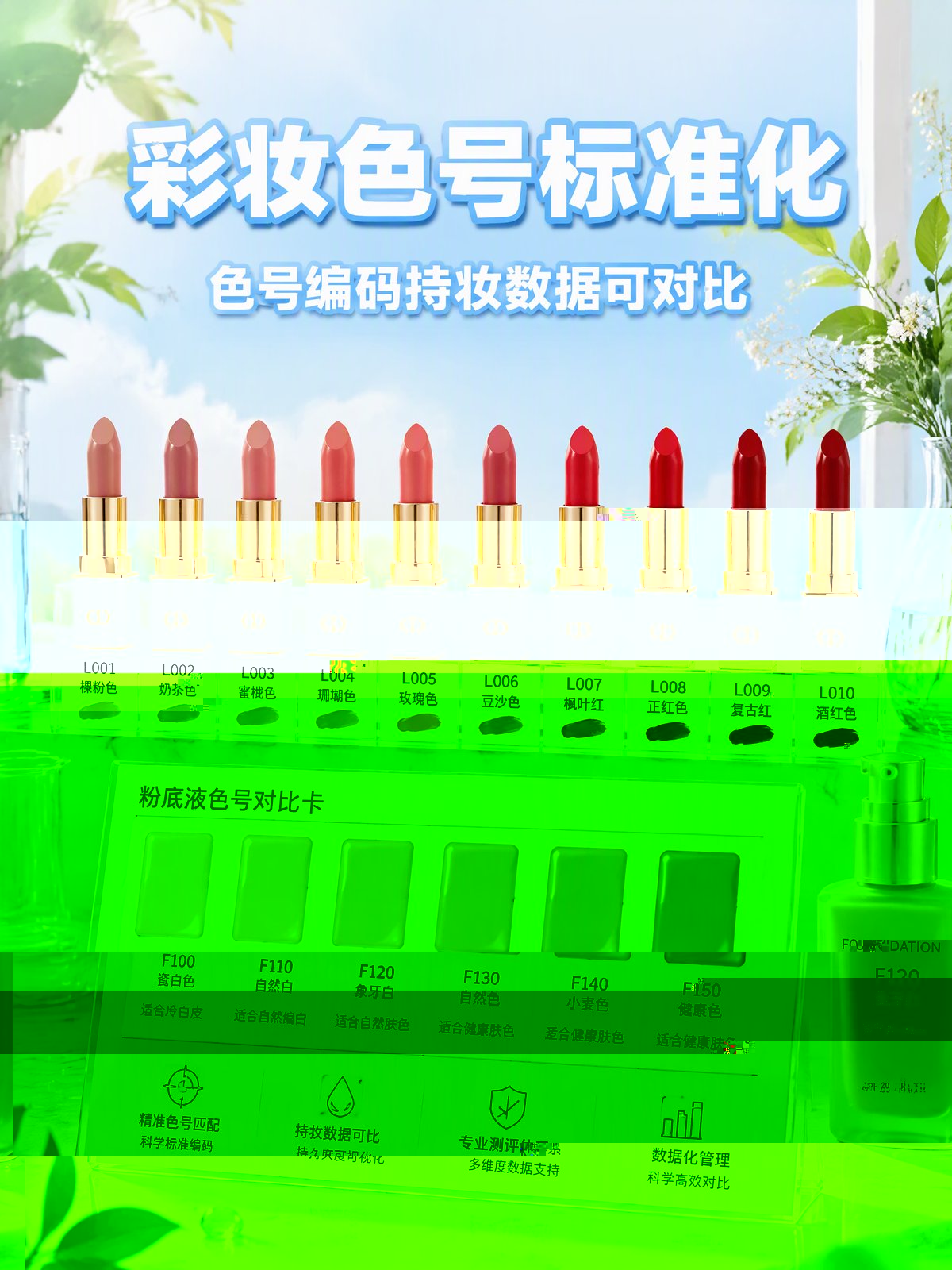 彩妆色号结构化