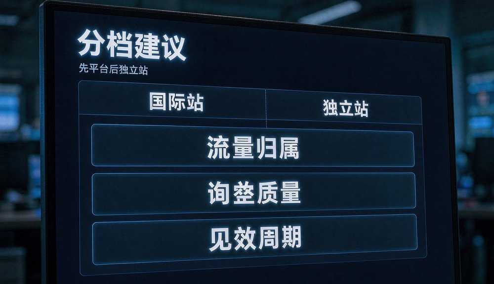 国际站与独立站对比:外贸获客分档建议