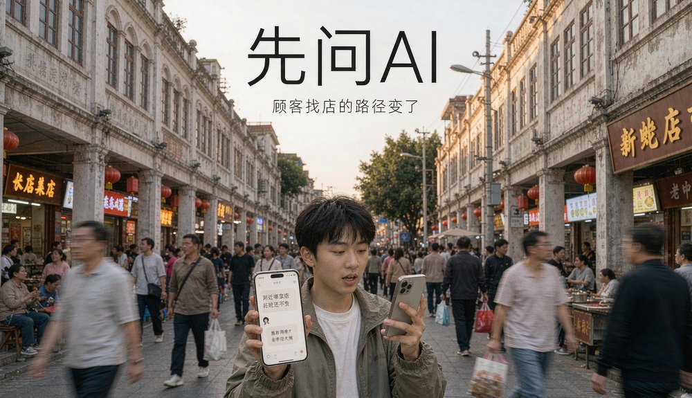 顾客先问AI找店:实体店客流的路径变化