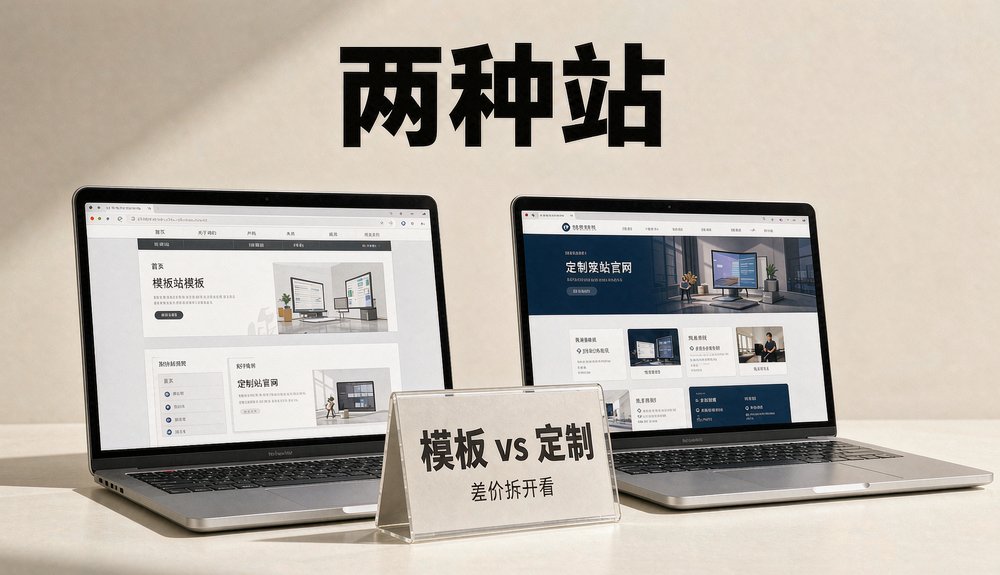 模板站与定制站对比:企业网站建设差在哪