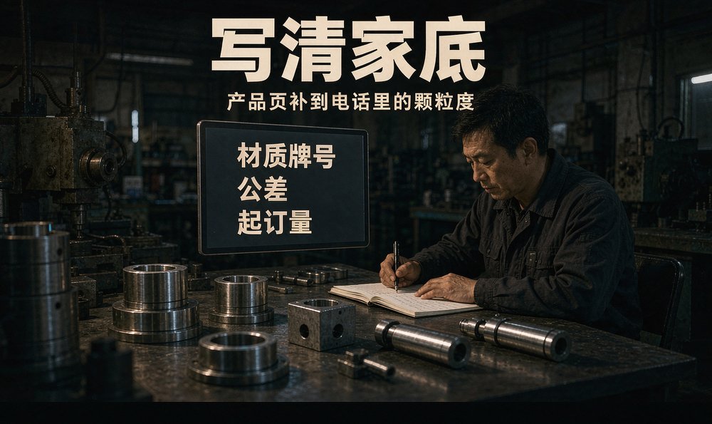 车间业务员记录询盘问题,产品页参数补到电话颗粒度