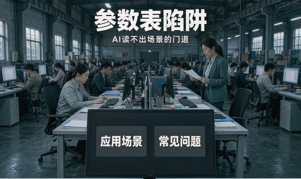 工厂办公区核对产品资料,应用场景比参数表更有用