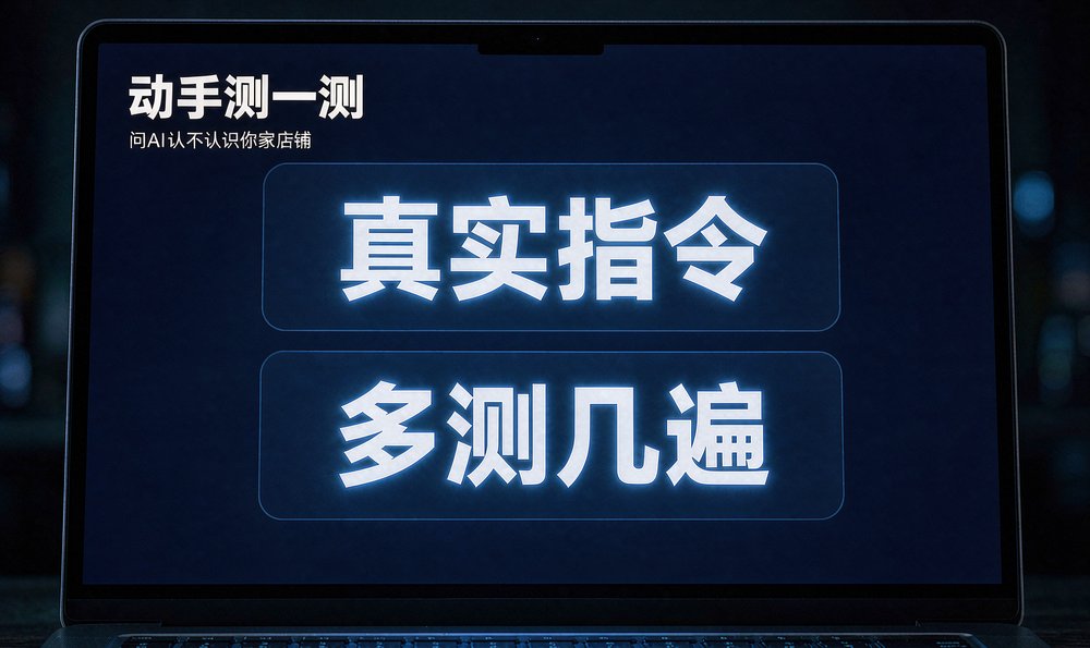 用真实指令测试AI认不认识自家店铺