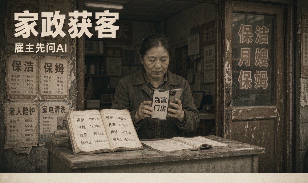 家政公司获客：雇主先问AI