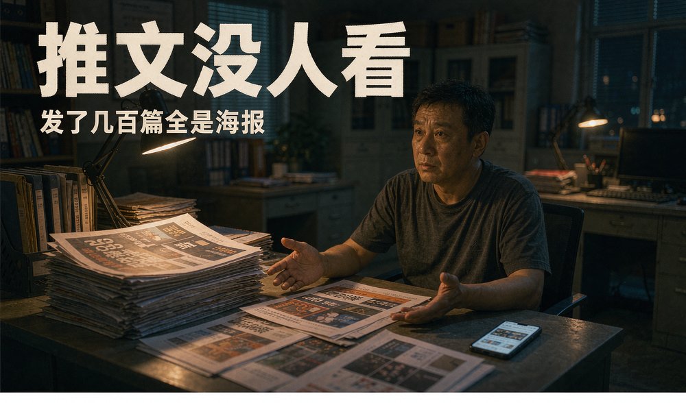 培训机构推文发了几百篇全是海报