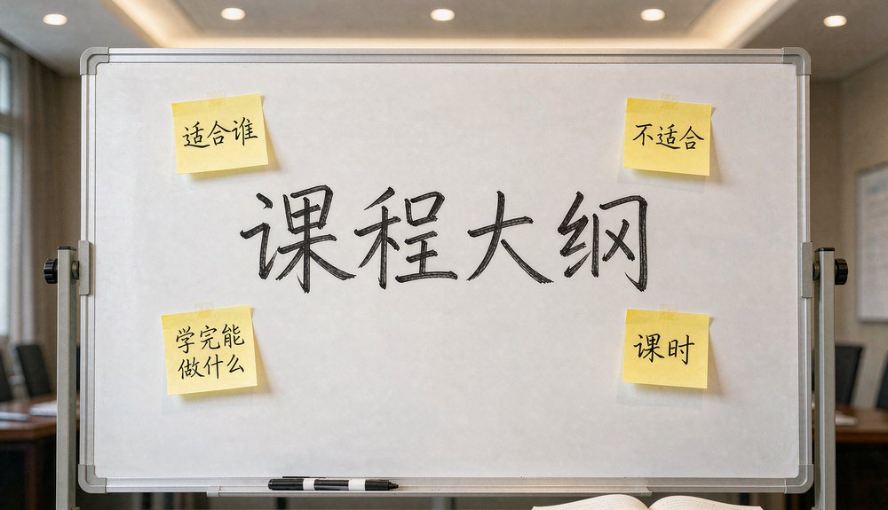 课程页写清课程大纲、适合谁、课时,AI才好引用