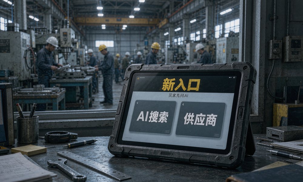 厂区办公室,买家先问AI搜索再挑供应商