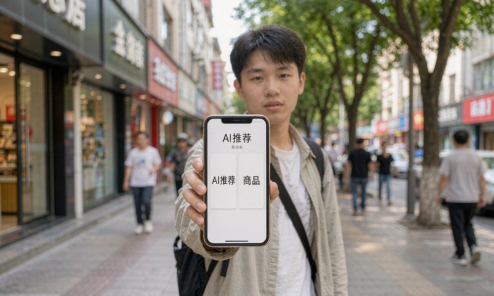 路上有人先问AI推荐再下单