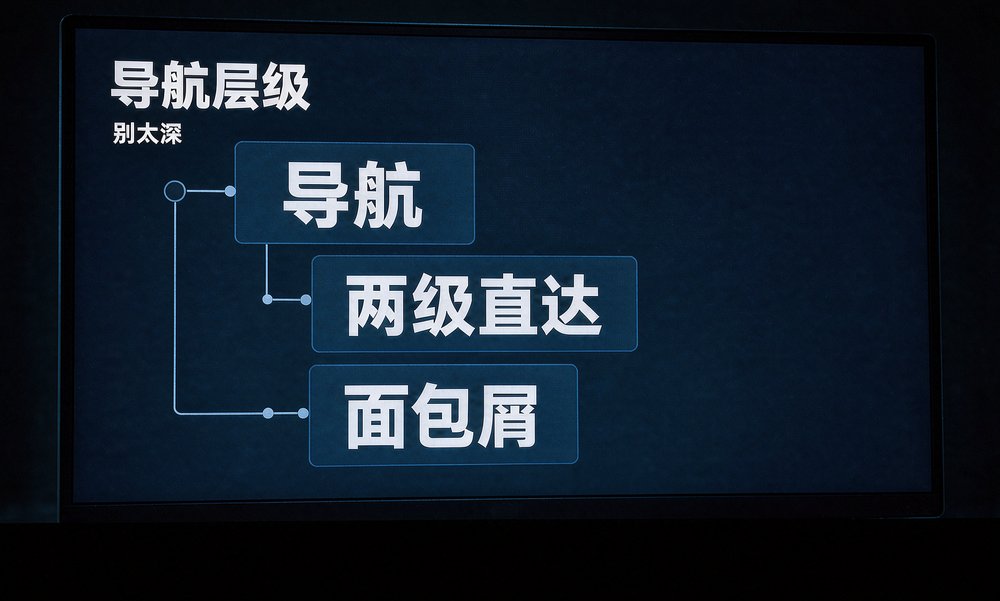 导航层级压浅加面包屑