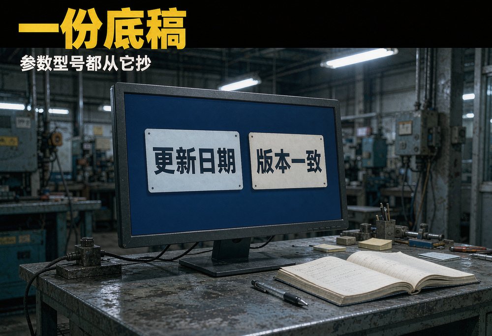 工厂办公角落的桌上摆着一份产品资料底稿,参数和执行标准都从这一份抄出去