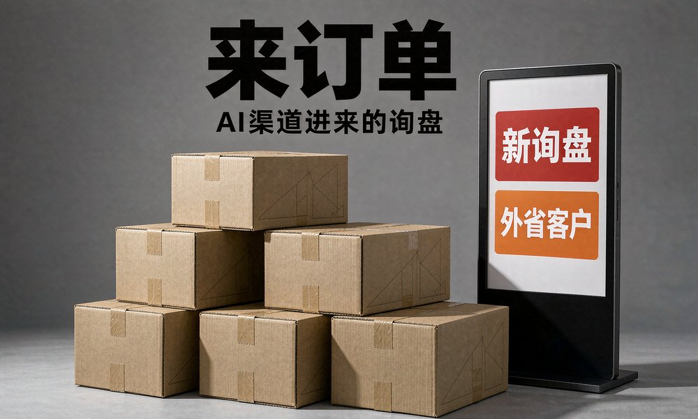 永康五金带那家保温杯厂的成品箱在库房堆到半人高,AI 渠道带来的外省询盘落了地(示意)