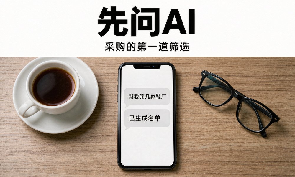 海外买家用手机问 AI 筛鞋厂,温州鞋服厂的资料要先答上话才进得了名单