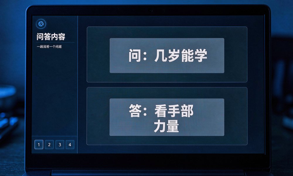 课程问答页写成一段回答一个问题,培训机构的内容先学会回答再谈曝光