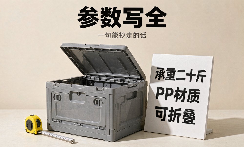 家居收纳店主把详情页参数栏改成能被AI搜索推荐直接引用的完整句