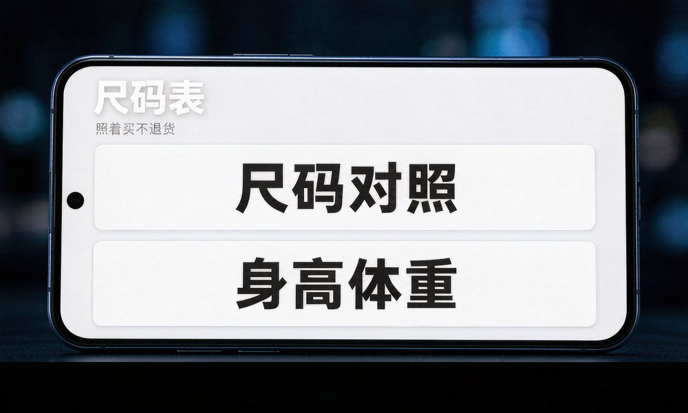 服装卖家把尺码对照放进详情页,买家照着买退货就少