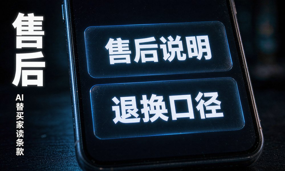 买家让 AI 购物助手读售后条款,退换口径写得越清楚越占先