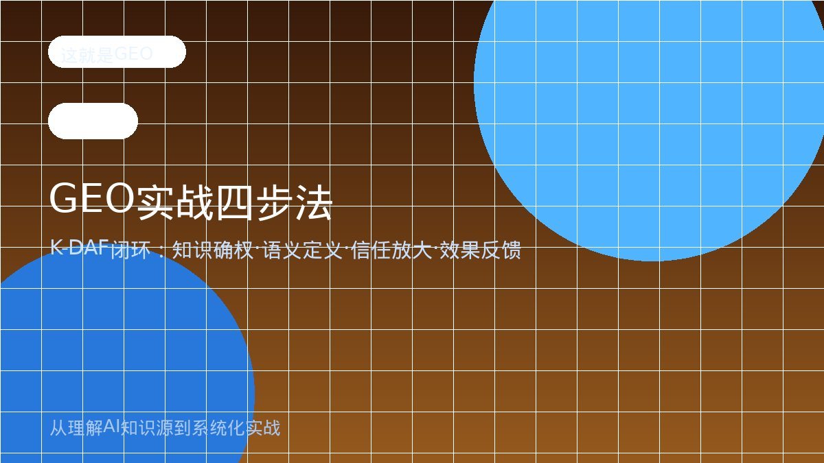 第3章 GEO实战四步法