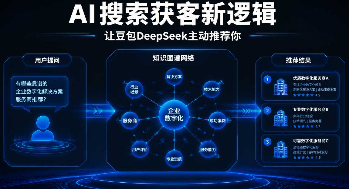 AI搜索推荐机制示意