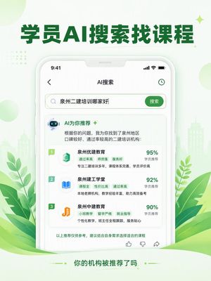 开培训机构的注意了，学员开始用AI搜索找课程，你的机构被推荐了吗？