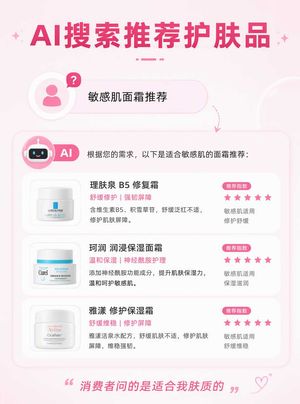做美妆护肤品牌的，你们在AI搜索里被推荐了吗？消费者问的是'适合我肤质的'