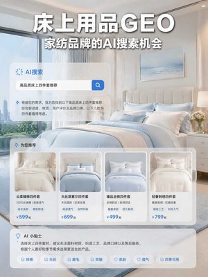 家纺行业GEO指南：床上用品品牌如何抓住AI搜索推荐红利