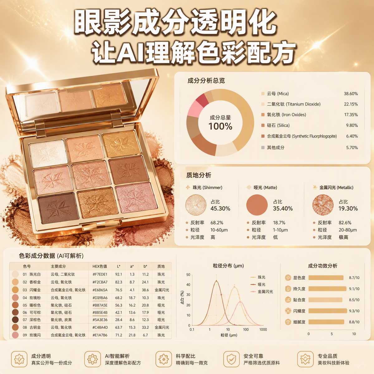 眼影成分透明化