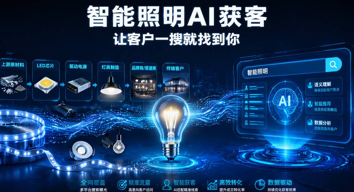智能照明AI搜索获客