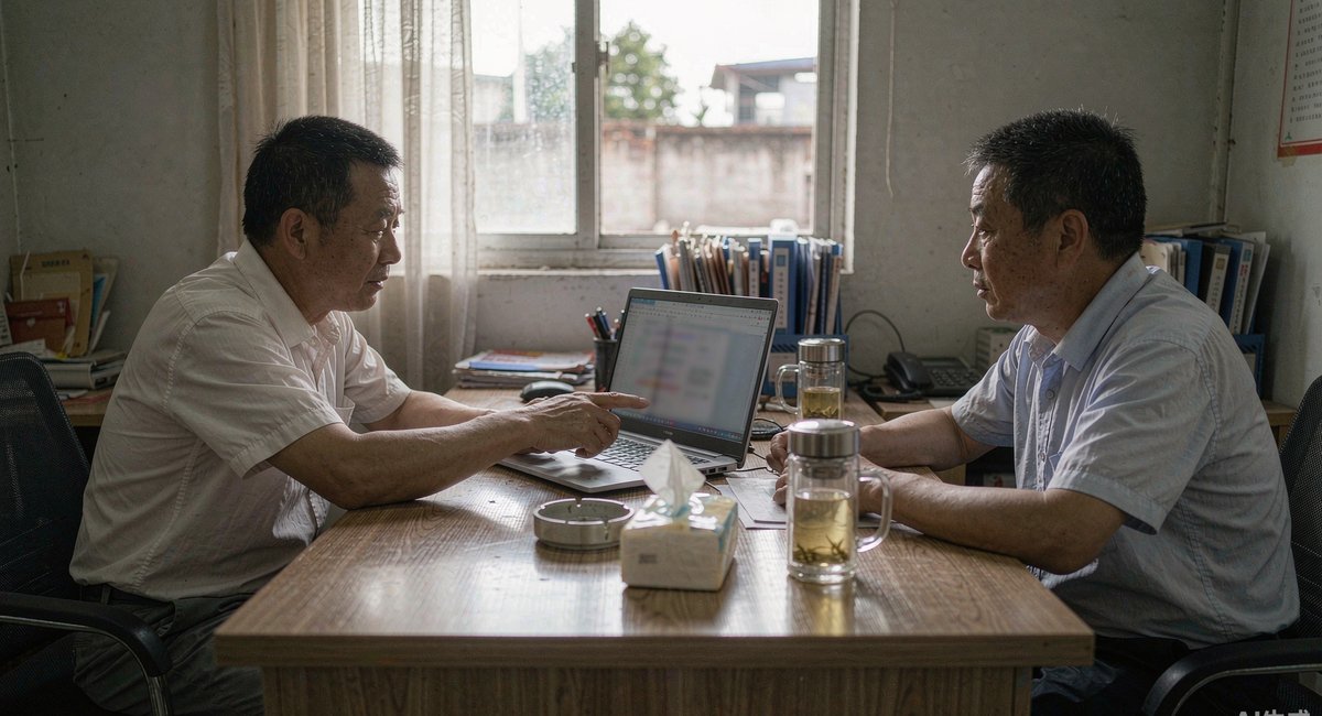 清濛这间办公室,两家的账就是在这张桌子上摊开的