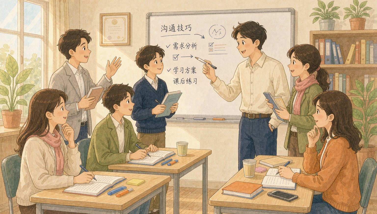 教育培训机构的课堂与咨询场景