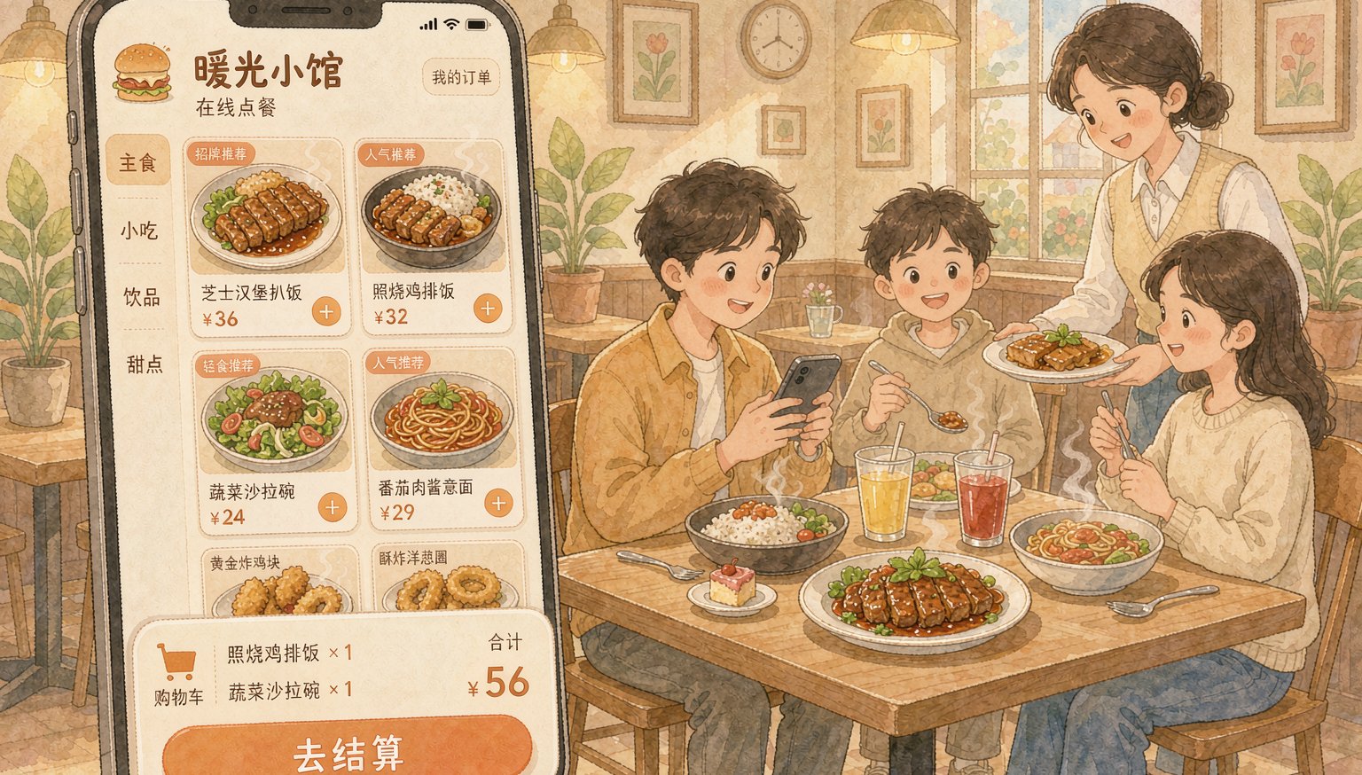 餐饮门店的线上点餐与菜单展示