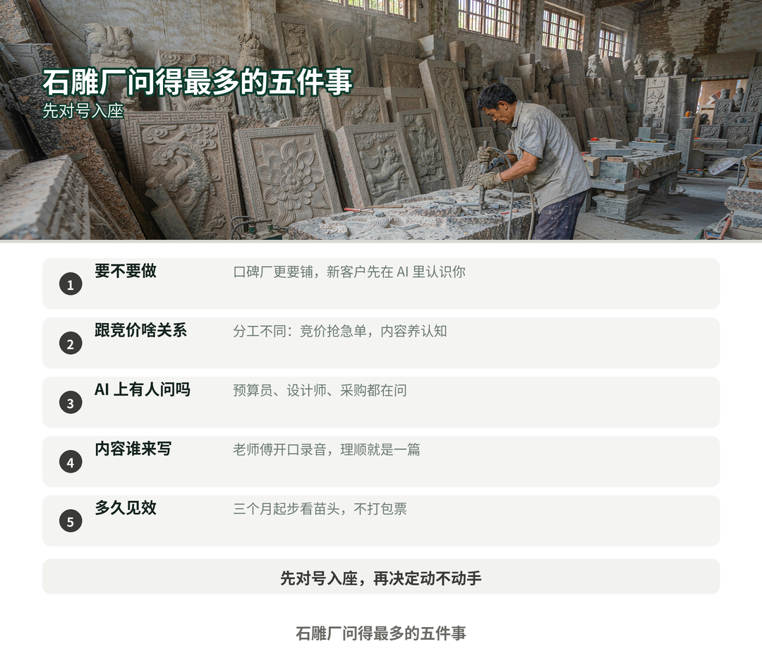 石雕厂问得最多的五件事