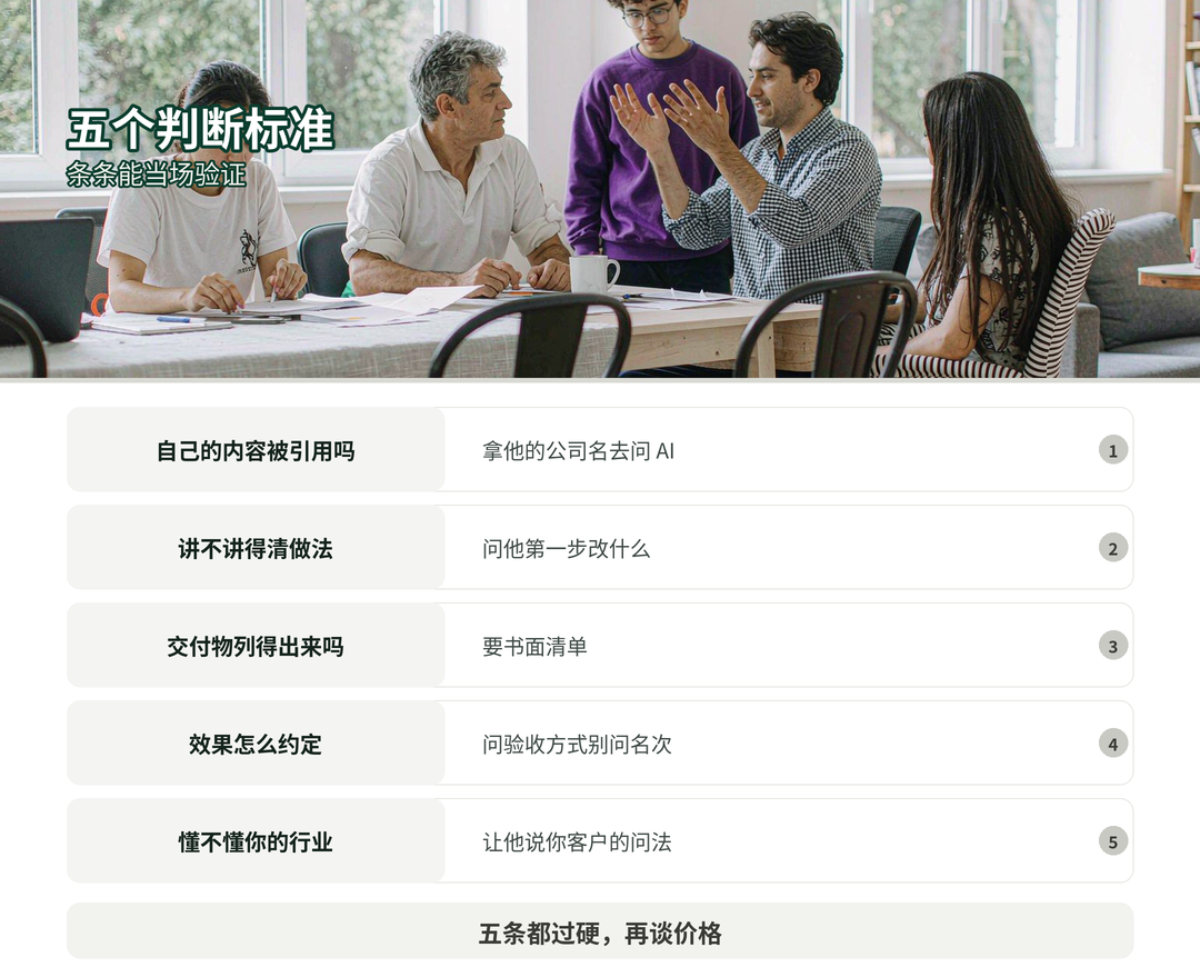 选服务商的五个判断标准